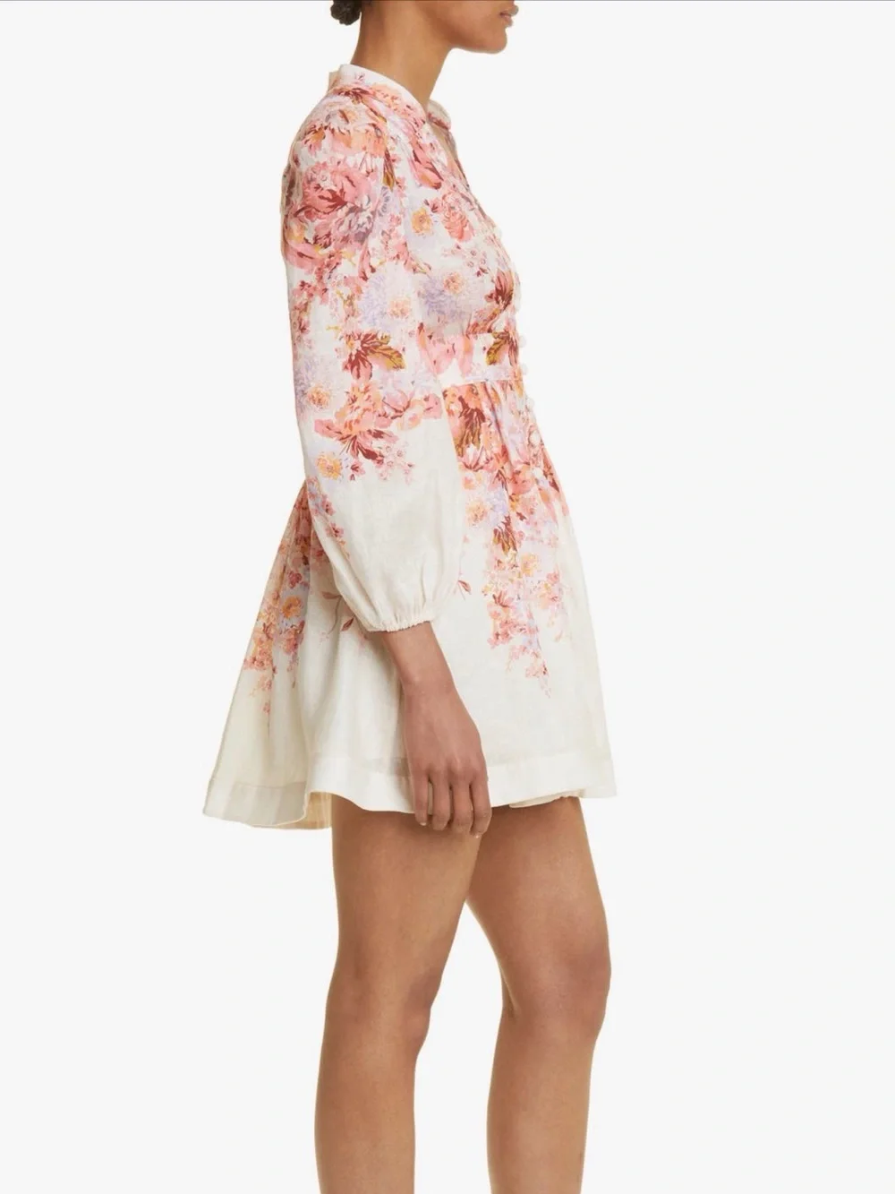 Zimmermann
Devi Floral Print Long Sleeve Linen Minidress Size 1 - Picture 3 of 11